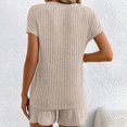 thumbnail image 3 of yunLCZ Nightgowns for Women Pajamas Sets For Women Ribbed Knit Sets Soft Short Sleeve Casual Sleepwear Set Nightdress for women, 3 of 3