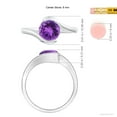 thumbnail image 4 of ANGARA Natural 1.7 Ct. Amethyst Solitaire Ring in 14K White Gold for Women (Ring Size: 11.5), 4 of 9