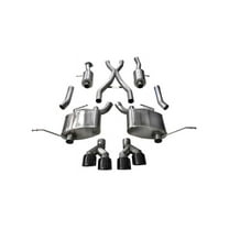 Corsa 14-16 Jeep Grand Cherokee Summit Edition Black 2.5in Dual Rear Exit Cat-Back Exhaust