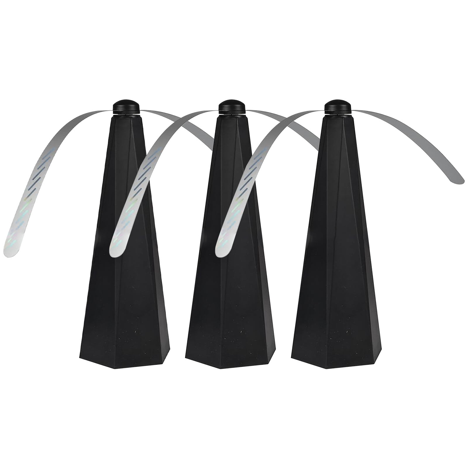 ufehgfjh 2pcs Dual-Blade Multi-Function Fly Catcher Fan Silent Battery-Operated Household Insect Trap Compact Auto Fan Design Quiet Operation Portable indoor pest control