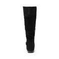 thumbnail image 7 of DREAM PAIRS Women's Platform Knee High Boots Fashion Flat Pull On Fall Weather Slouchy Wild Knee High Boots BLACK US SIZE 10, 7 of 7