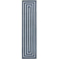 thumbnail image 2 of JONATHAN Y MOROCCAN HYPE 2 x 8 Runner Rug, Bandol Mitre Stripe - Navy/Ivory, MOH211D-28, 2 of 8