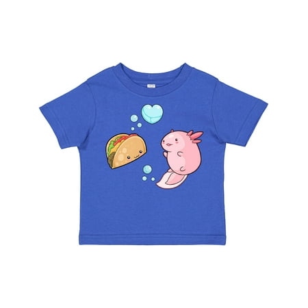 

Inktastic An Axolotl Meets a Taco Gift Toddler Boy or Toddler Girl T-Shirt
