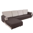 thumbnail image 3 of SHANNA 2Pcs Waterproof Sofa Cushion Couch Sofa Cover for Pets Non-Slip Sofa Slipcover Chaise Slipcover Protector Mat（Large,Chocolate color）, 3 of 8