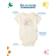 thumbnail image 3 of Garanimals Newborn & Baby Girl Cotton Lap-Shoulder Short-Sleeve Bodysuit, Sizes 0–24M, 3 of 9