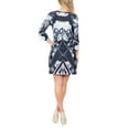 thumbnail image 3 of Women's Printed 3/4 Sleeve Mini Dress, 3 of 5