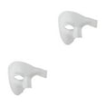 thumbnail image 4 of Wisewang Wide Application Half Face Mask For Various Occasions Half Face Masquerade Masks Made With Plastic white 2Set, 4 of 6