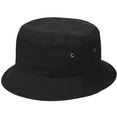 thumbnail image 5 of Bucket Hat for Men Women Unisex 100% Cotton Packable Foldable Summer Travel Beach Outdoor Fishing Hat - LXL Black, 5 of 6