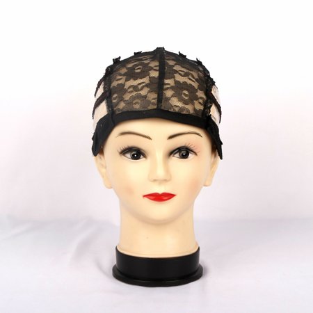 SHARKDOOK Wig Net Cap Lace Hair Net Elastic Head Cover Cap Leather Wig ...