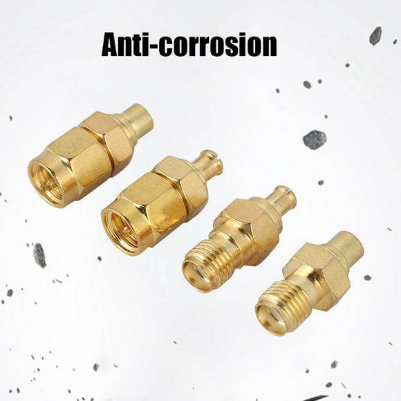 MCX Maleto SMA Male Adapter4pcs Nickel plated Brass MCX Femaleto SMA Female Adapter MC Xto SMA Adapter Built to Last