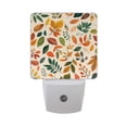 thumbnail image 6 of Yayeee LED Plug in Night Light for The Home with Auto Dusk to Dawn Light Sensors, 2 Pack, Beige Retro Leaves, 6 of 6