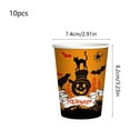 thumbnail image 3 of 10 Pcs Halloween Black Cat Paper Cups, Spooky Disposable Drinkware for 10 Guests, Pumpkin Bat Party Supplies for Halloween Birthday School Events, 3 of 6