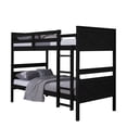 thumbnail image 6 of Home Design Exeter Twin Over Twin Solid Wood Bunk Bed Frame with Guardrails and Ladder, Black, Easy Assembly, 6 of 13