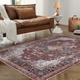 thumbnail image 2 of Hasoo Red 6x9 Washable Rug Living Room Vintage Rug Traditional Rug Oriental Medallion Rug, 2 of 7