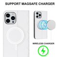 thumbnail image 2 of Funda antirrobo con cierre magnético para iPhone 14 Pro, compatible con carga magnética, piel sintética y TPU, diseño tipo billetera, ranuras para tarjetas, 2 of 5