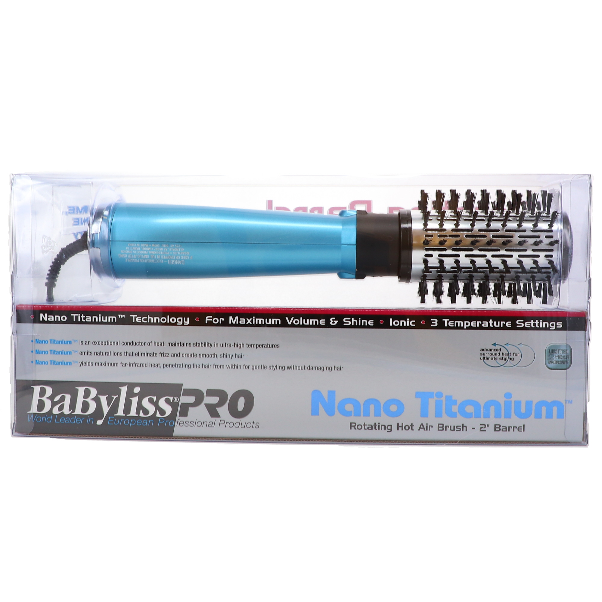 BaBylissPRO Nano Titanium 2 Rotating Hot Air Brush - image 5 of 8