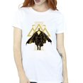 thumbnail image 3 of DC Comics T-Shirt Boyfriend en Coton Noir Adam Rising Symboles Dorés pour Femmes, 3 of 4