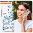 thumbnail image 3 of Case for Samsung Galaxy Note 20, Clear Floral Pattern Designed Shockproof Protective Phone Case, Thin Cover for Samsung Galaxy Note 20, 3 of 14