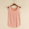 thumbnail image 2 of Rvasteizo Tank Tops for Women Solid Round Neck Sleeveless Basic Bottoming Light Summer Versatile Ladies Daily Breathable Camisole Blouse, 2 of 5