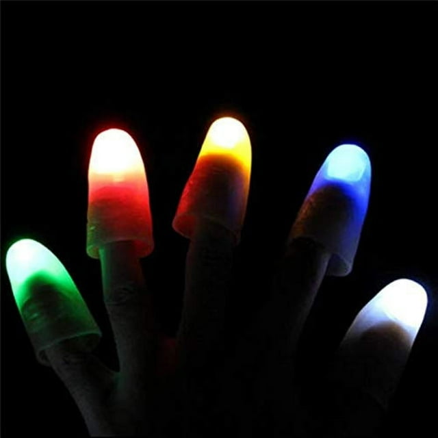 Trucos de magia de mano falsa Trucos de magia de mano Lámpara de dedo de escenario Ilusiones Accesorios de comedia de mano mágica