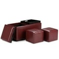 thumbnail image 3 of WyndenHall Franklin 5 piece Rectangular Storage Ottoman, 3 of 7