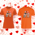 thumbnail image 3 of Playera Duo De Pareja De Capybara Fashion 14 De Febrero San Valentin Color Anaranjado Talla Mediana Marca Emil SaEs, 3 of 4