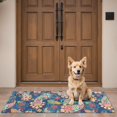 thumbnail image 4 of Bohemian Retro Floral Non-Slip Entryway Door Mat,Boho Indoor Decor Durable Low Plush Door Mat,Washable Welcome Rug for Patio Hallway Home Decor 16x47 Inches, 4 of 7