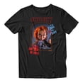 thumbnail image 2 of Chucky It's Time To Play See You In Hell Men's Graphic T-Shirt (Black, S-2XL), 2 of 4