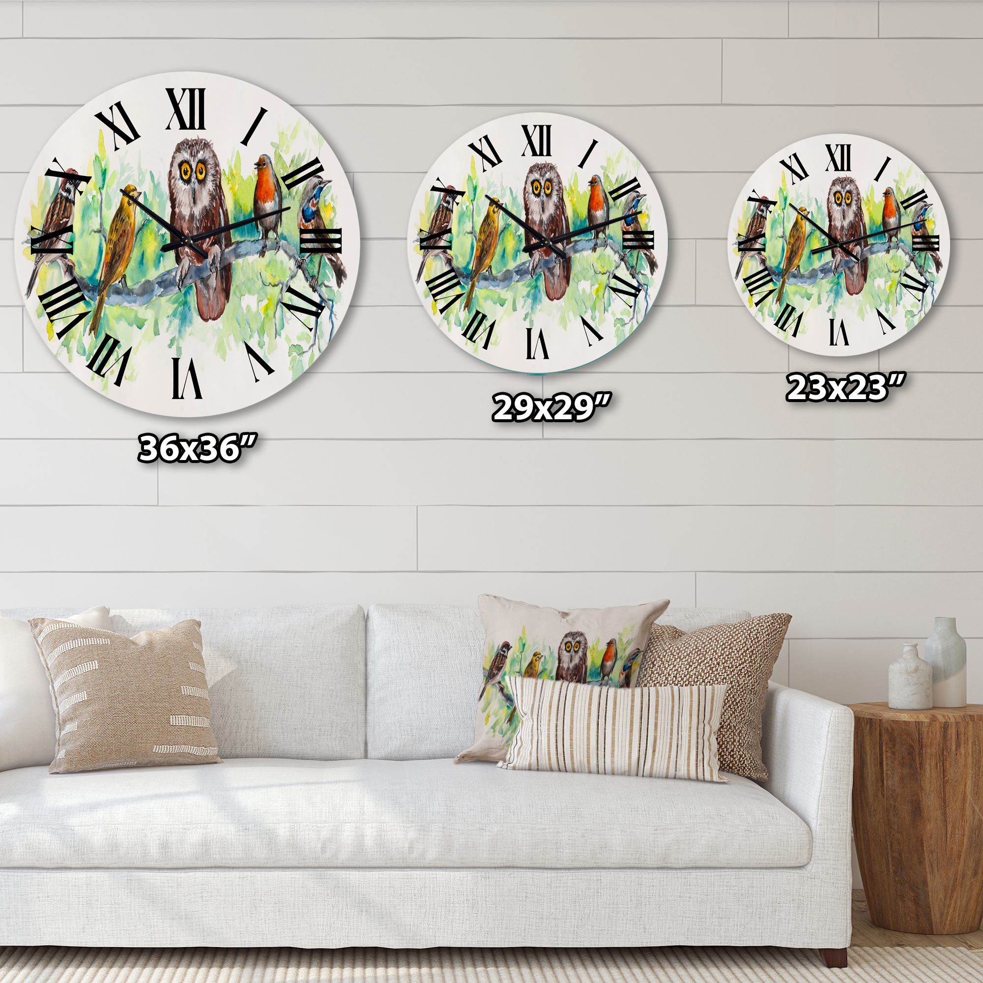 Designart 1 in Quartz Traditional Wall Clock
