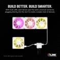 thumbnail image 4 of Ventilador Corsair iCUE LINK LX140 RGB 140 mm PWM, paquete doble, blanco, 4 of 7