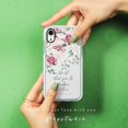 thumbnail image 2 of Case Compatible for iPhone XR, Red Pink Roses Inspirational Encouraging Scripture Bible Verses Christian Quotes Corinthians 16:14 Soft Protective Clear Case for Girls Women Compatible With iPhone XR, 2 of 5
