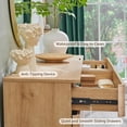 thumbnail image 6 of ACCOHOHO Modern High-Capacity 8 Spacious Drawers Dresser Chest of Drawers - Push-Open Quiet Drawers and Sturdy Base for Bedroom/Living Room，Natural Oak, 6 of 6