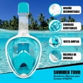 thumbnail image 3 of Máscara para Snorkel de Libre Respiración (Grande-Verde) XTREPID Tubo de Snorkel Desmontable, 3 of 7