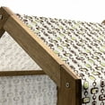 thumbnail image 4 of Geometric Pet House, Old Fashioned Retro Circles and Rectangles Line Design, Outdoor & Indoor Portable Dog Kennel with Pillow and Cover, 5 Sizes, Brown Apple Green, by Ambesonne, 4 of 4