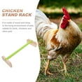 thumbnail image 3 of Miangastore 1pc Pet Hen Rooster Standing Frame Chicken Parrot Wooden Standing Frame Shelf Random Style, 3 of 9