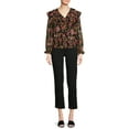 thumbnail image 2 of Time and Tru Women's Ruffle Blouse, 2 of 5
