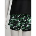thumbnail image 6 of YEAHDOR Boys Tropical Rashguard And Trunks Set Camouflage Print Swimsuit Quick dry Pool Bathing Suit 1Black 3-4, 6 of 7