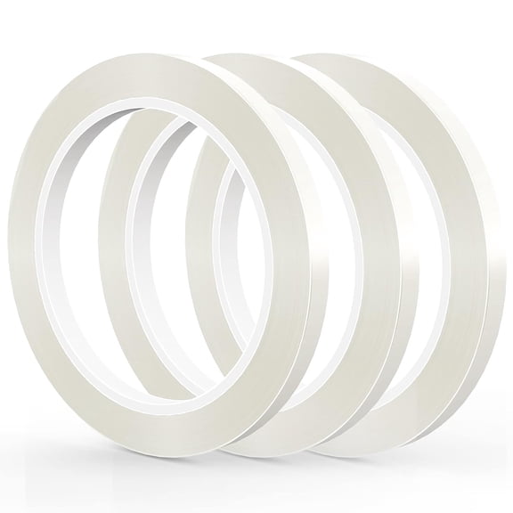 3 Rolls 1/4" 30m Floral Tapes,Clear Floral Tape,White Floral Tape for Bouquet Stem Wrap, Waterproof Florist Tape for Flower Arrangements Supplies Craft Corsages Wedding 30m/Roll