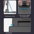 thumbnail image 4 of Protoiya Car Backseat Tray Table Foldable Seat Back Laptop Desk Stable Auto Back Seat Organizer Vehicle Eating Food Tray with Swivel Phone Holder Passenger Travel Tray Reusable for Travel, 4 of 8