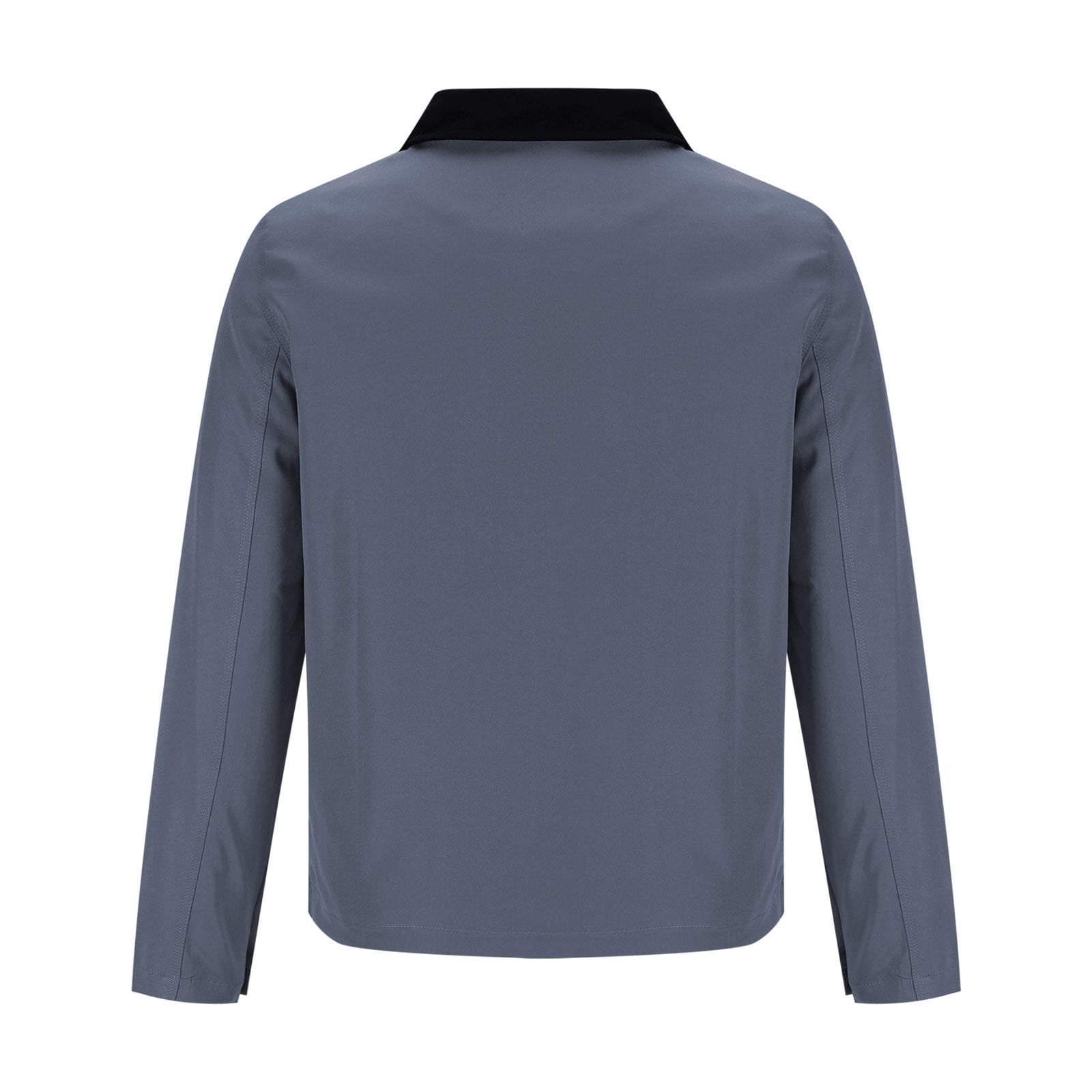 HOOMEUMY Men's Workwear Jacket Cotton Full Zip Long Sleeve