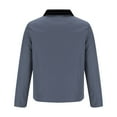 thumbnail image 5 of SwiftWear Lapel Jackets for Men, Men's Fashion Casual Solid Zipper Pockets Long Sleeve Outwear Coat Gray XL, 5 of 6