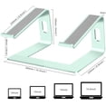 thumbnail image 2 of Support pour Ordinateur Portable en Aluminium Compatible avec Apple Mac MacBook Air Pro 10 à 15,6 Pouces, Support Ergonomique pour Ordinateur Portable, Vert, 2 of 7