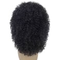 thumbnail image 4 of LUXLUXE Zenobia Curly Kinky 18 in Long Half Wig Mix Human Hair and Synthetic Fibers Dark Brown Color, 4 of 9