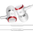 thumbnail image 2 of facefd Mobile Phone Wired Headset Extra Bass Subwoofer Earphones In-ear Metal Sports Earphone with Mic, 2 of 7