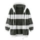thumbnail image 4 of Puntoco Moda Mujer Cremallera V-Cuello Jersey Tops Manga Larga Con Capucha Blusa Sudadera Puntoco Puntoco-3473, 4 of 5