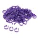 thumbnail image 1 of 100pcs Clip de Plástico en Anillos de piezarna Etiqueta de piezaza para Pollo Aves Pequeñas Gallo 2.0cm púrpura Yotijar Pinzas de anillo de aves numeradas, 1 of 10