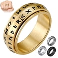 thumbnail image 2 of Titanium Steel Tensile Rotating Ring A Rotatable Titanium Steel Ring Men's Accessory For Relieving Stress And Anxiety, 2 of 9