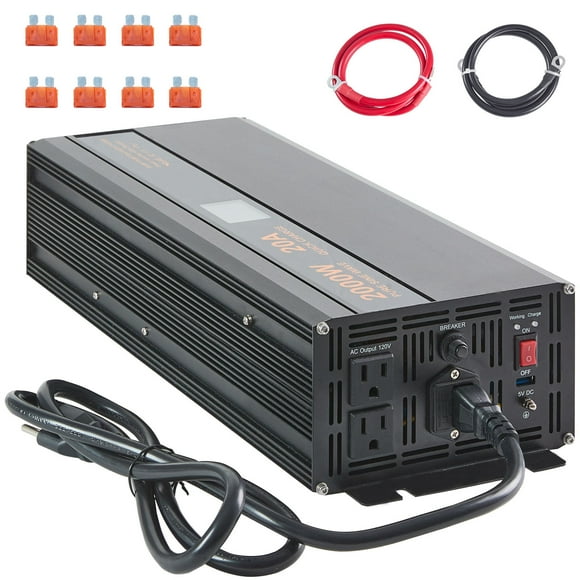 KFFKFF 2000W Battery Backup for Sump Pump with LCD, Shifts to Inverter Power Automatically for Continuous Functioning, Crucial for Power Outages & Unexpected Situations