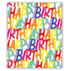 Jillson & Roberts Flat Wrapping Paper Sheets, Rainbow Birthday