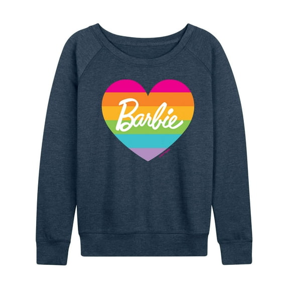 Barbie - Pride Rainbow Heart - Women's Lightweight French Terry Long Sleeve Shirt